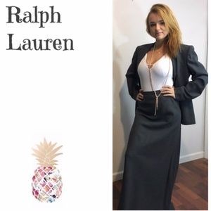 Ralph Lauren Gray Suit, Sz. 10, 100% Worsted Wool Ralph Lauren Gray Suit, Sz. 10, 100% Worsted Wool