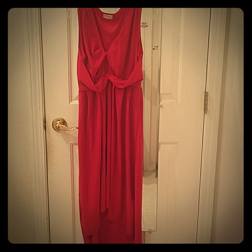 Vintage styled red high-low dress only worn once!