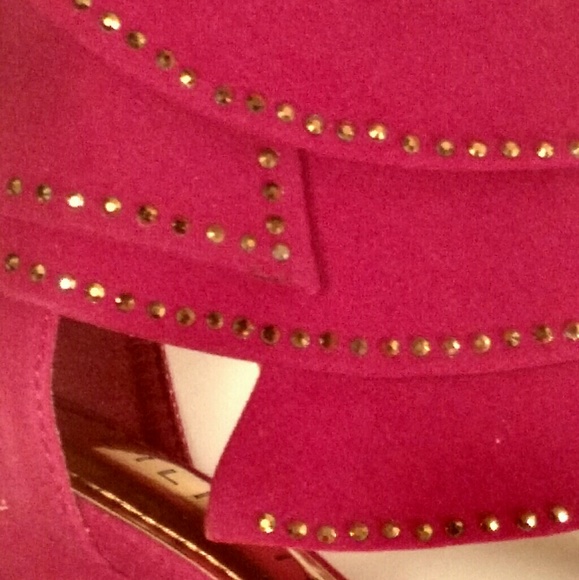 FUCHSIA ANKLE CUFF HEELS - Picture 4 of 4