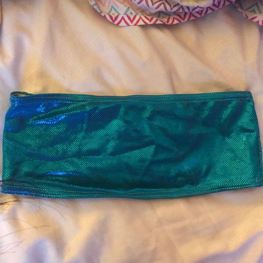Blackmilk bandeau xs shimmery teal