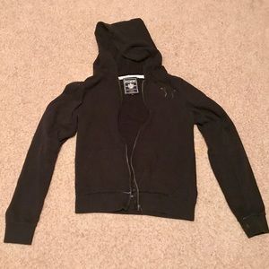 Black sweatshirt hoodie by Pink Size Juniors L