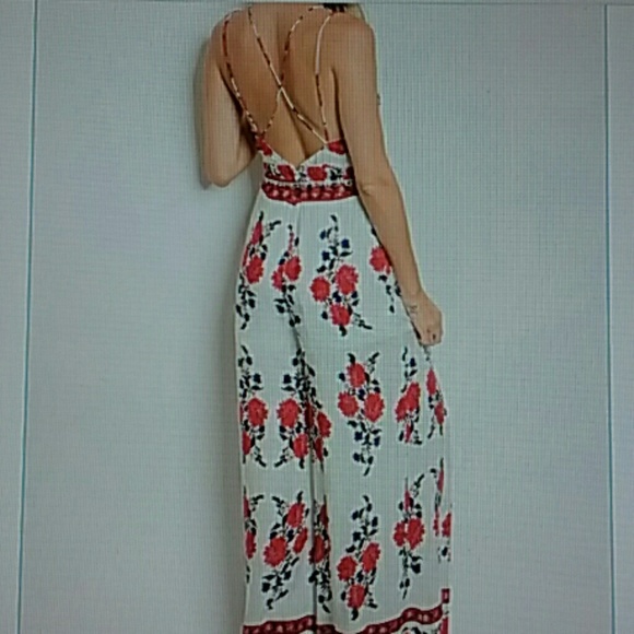 IVORY FLORAL JUMPSUIT - Picture 5 of 6