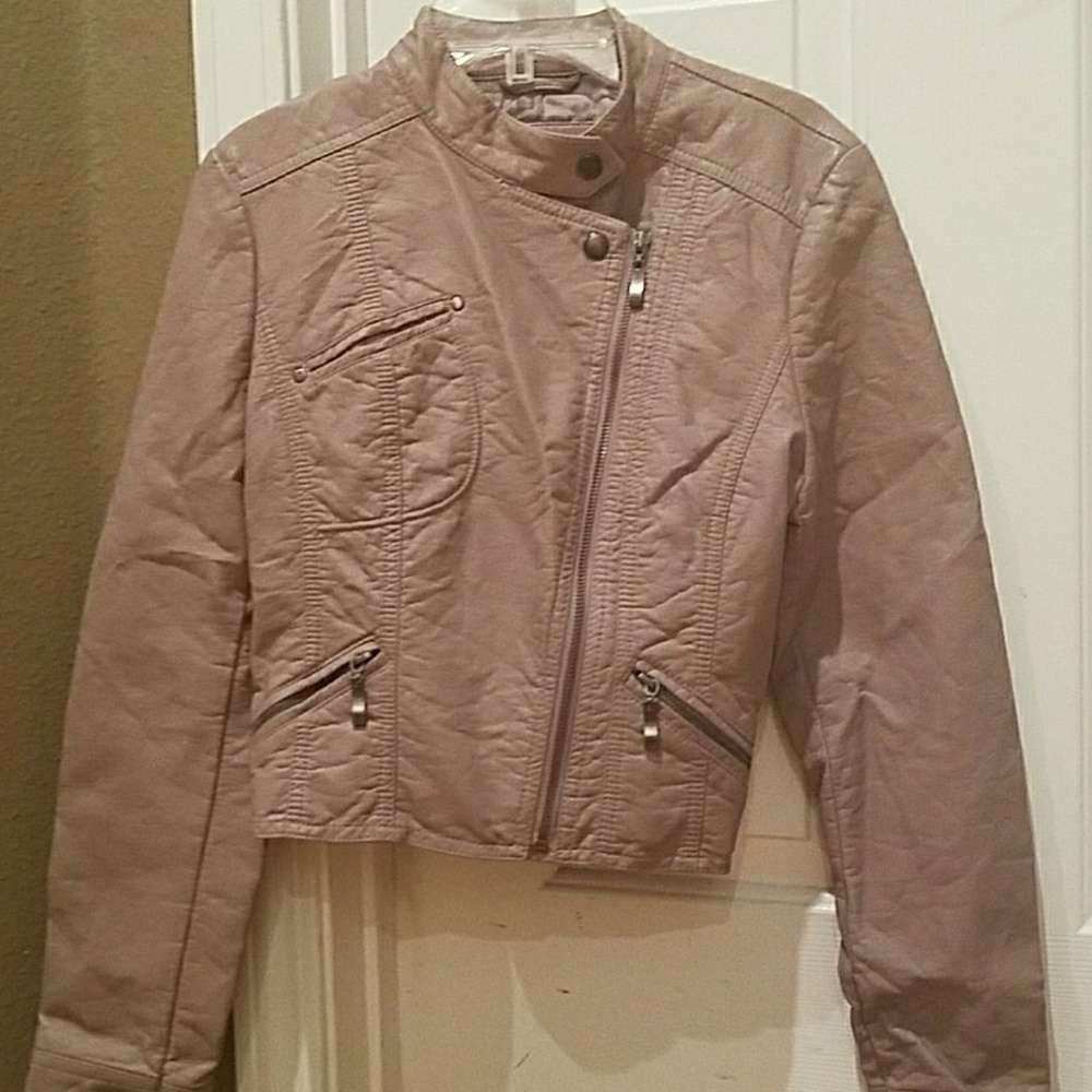 Vintage Faux-Leather Jacket