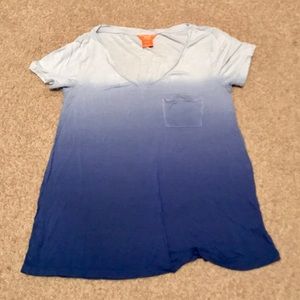 Blue/light blue short sleeve shirt Juniors XS