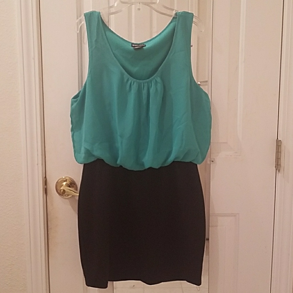 Teal blouse top dress only worn once