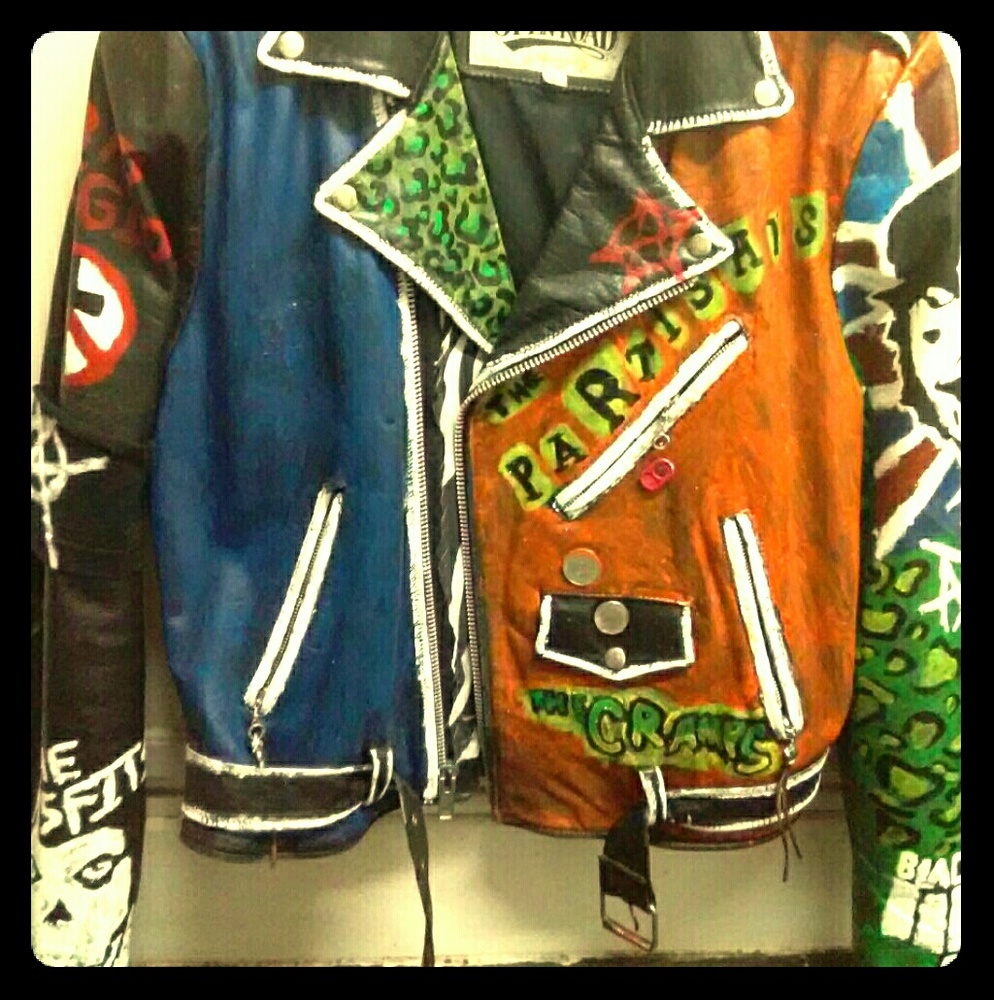 Handmade punk jacket size medium