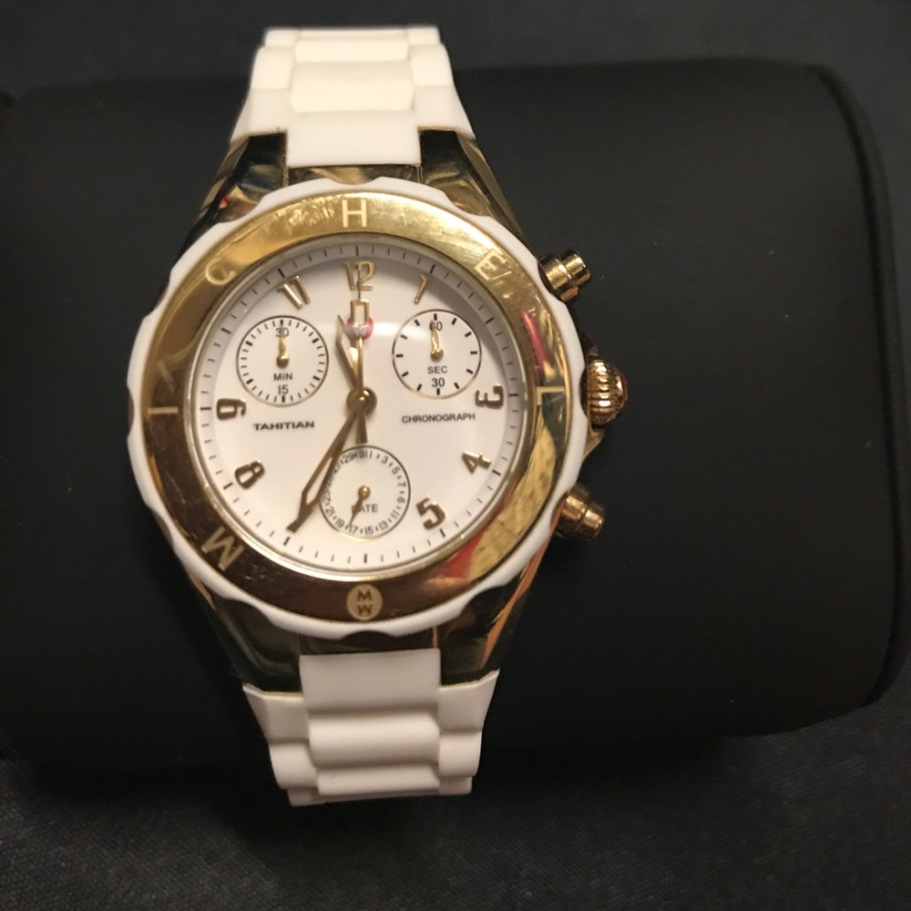 Michele Tahitian gold jelly bean watch