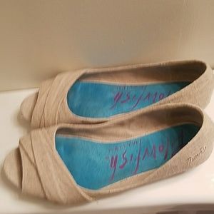 Blowfish Tan peep toe