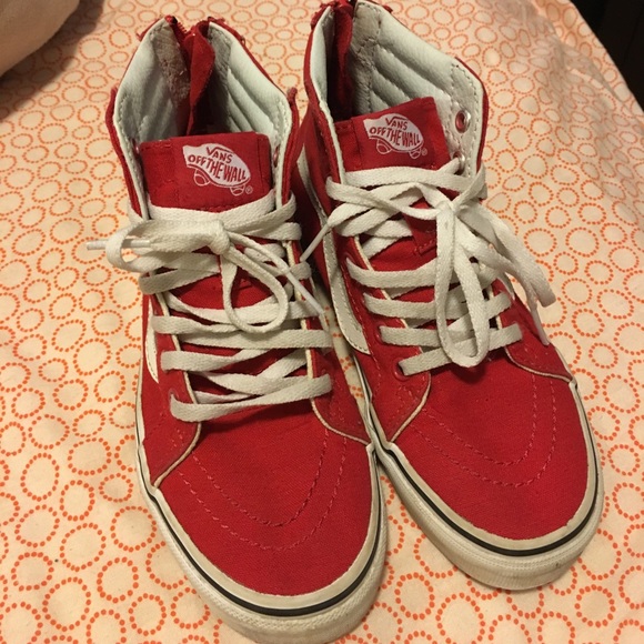 size 2 red vans