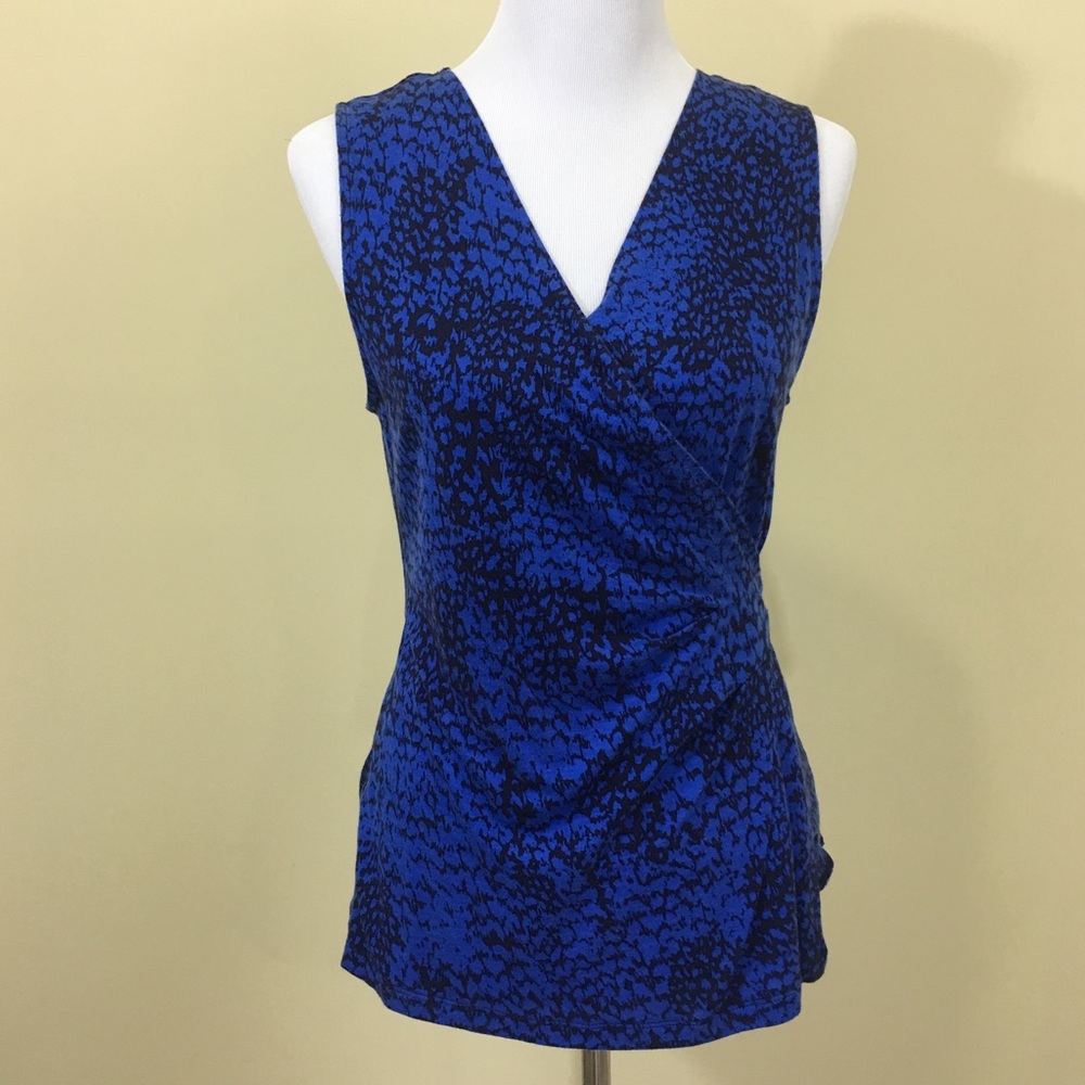 Blue Sleeveless Top
