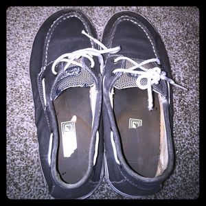Grey sperry top-siders size 6