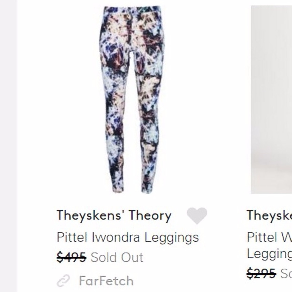 SOLD***Theyskens' Theory Pittel IWondra Leggings - Picture 3 of 8