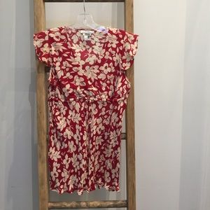 Silk short sleeve floral Mimi maternity blouse