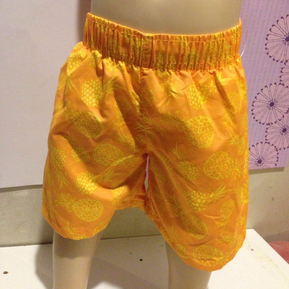 Jump N Splash  Pineapple Print Boy Swim Shorts