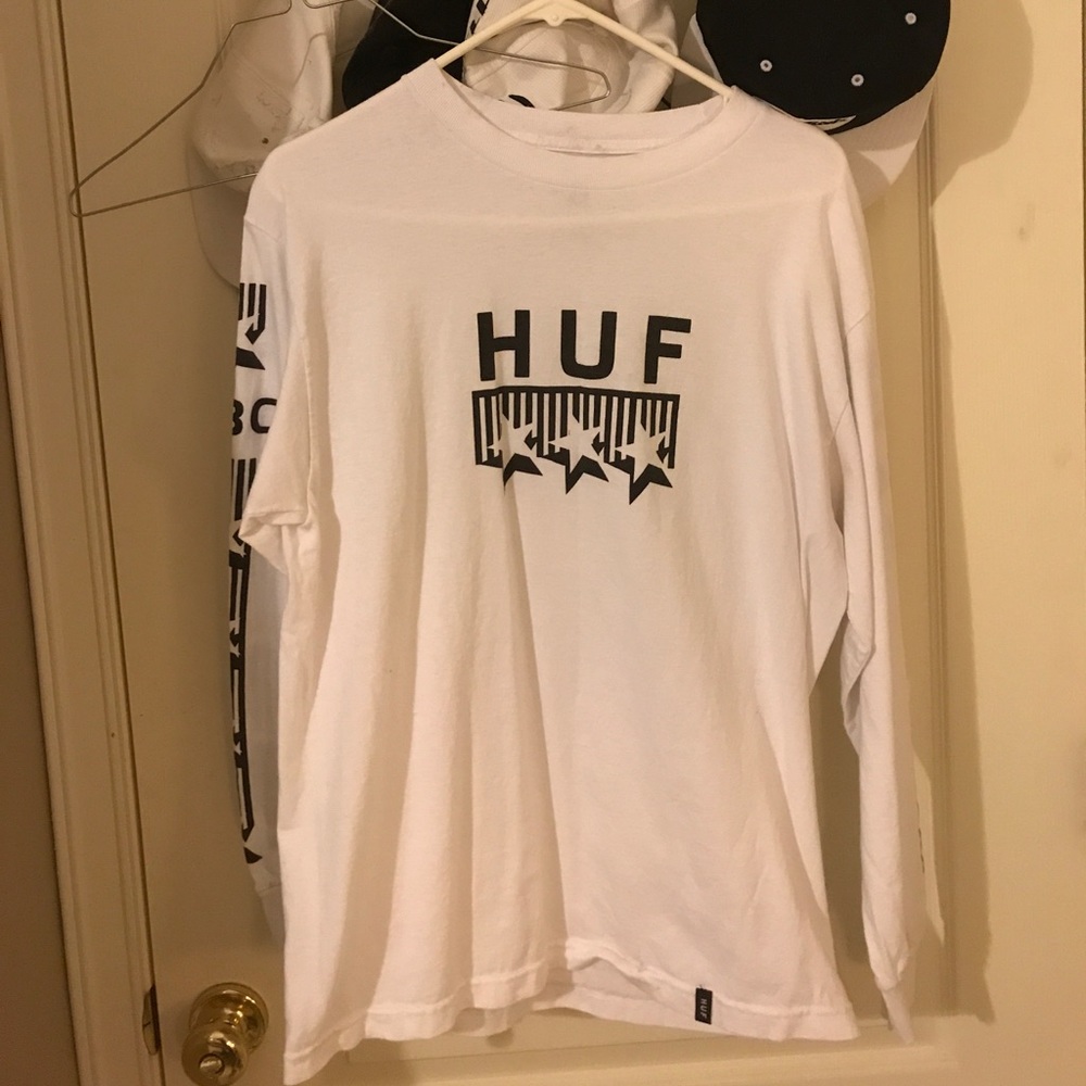HUF Streetwear Logo Longsleeve Tee