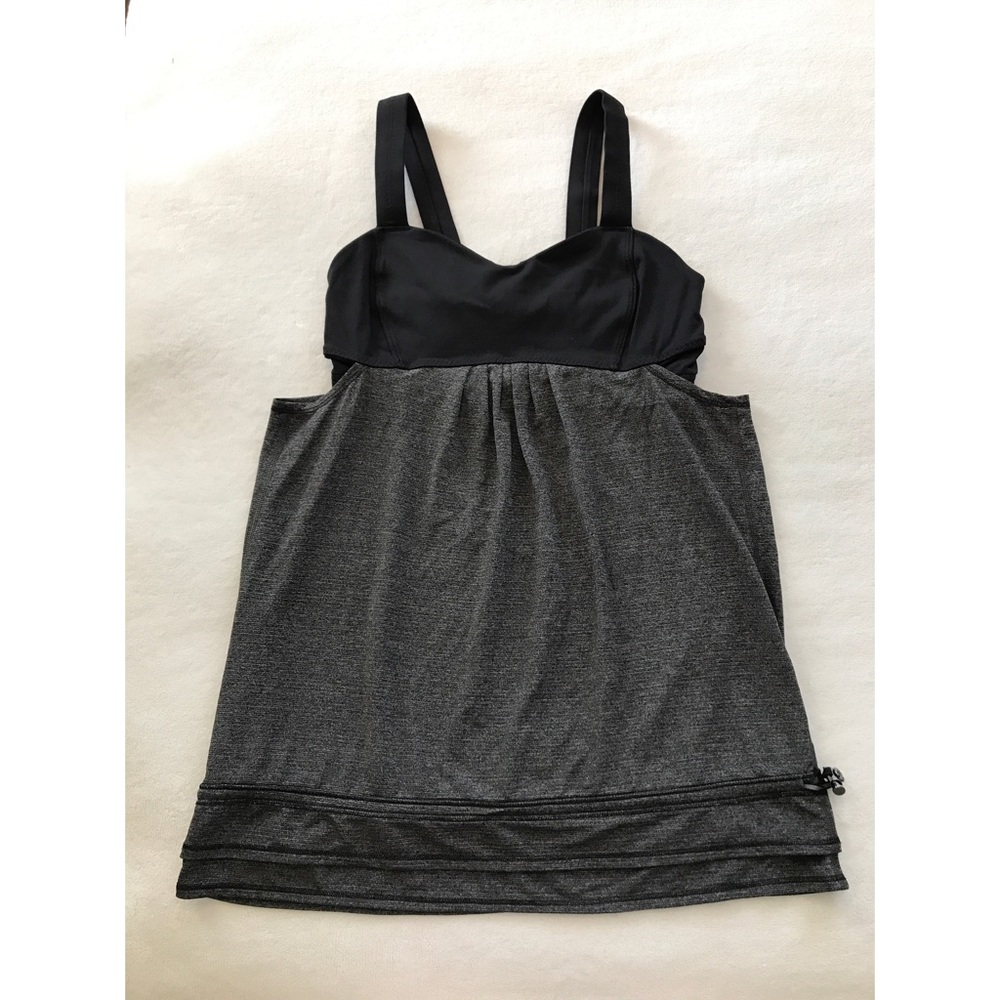 Lululemon Run: Back On Track Tank, Black Gray 4