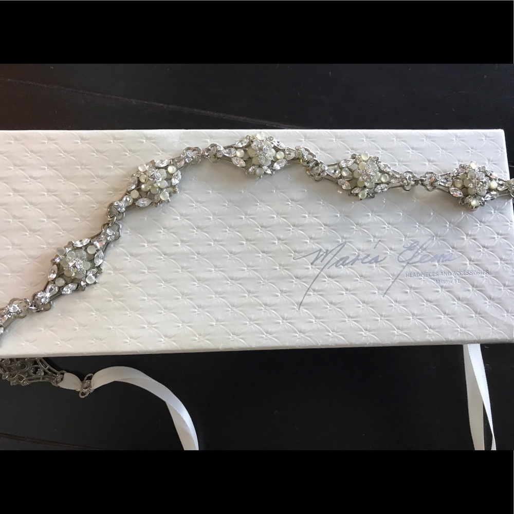 Maria Elena Swarovski crystal head piece