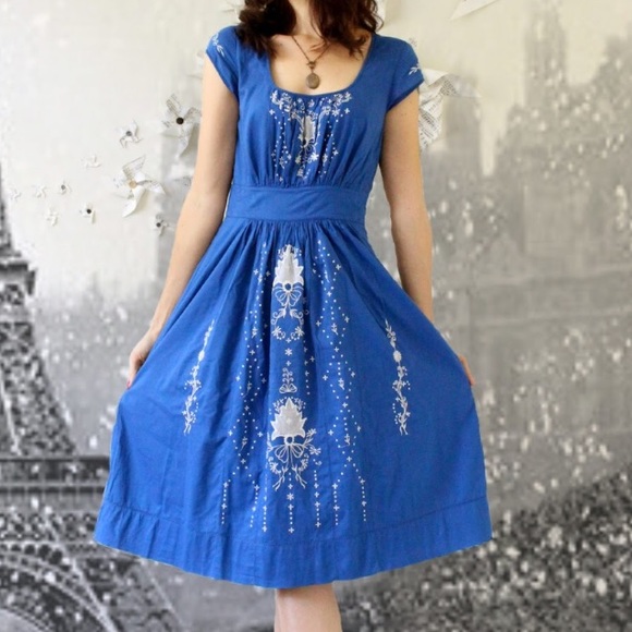 Anthropologie Dresses & Skirts - 💙ANTHROPOLOGIE💙LIL HARISSA EMBROIDERED DRESS💙