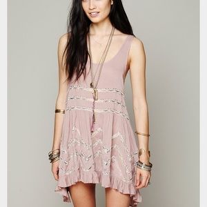 Free people voile in dusty rose