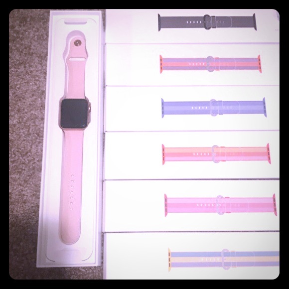 Apple Watch Series 2 42mm Multi-Colored Bands - Picture 1 of 4