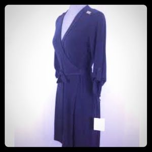 NWOT Navy Blue Calvin Klein Wrap Dress