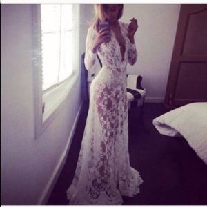 Lace maxi gown
