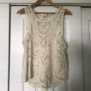 Ivory Lace Top