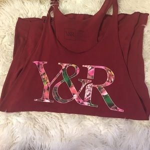 Young & Reckless Maroon tank top