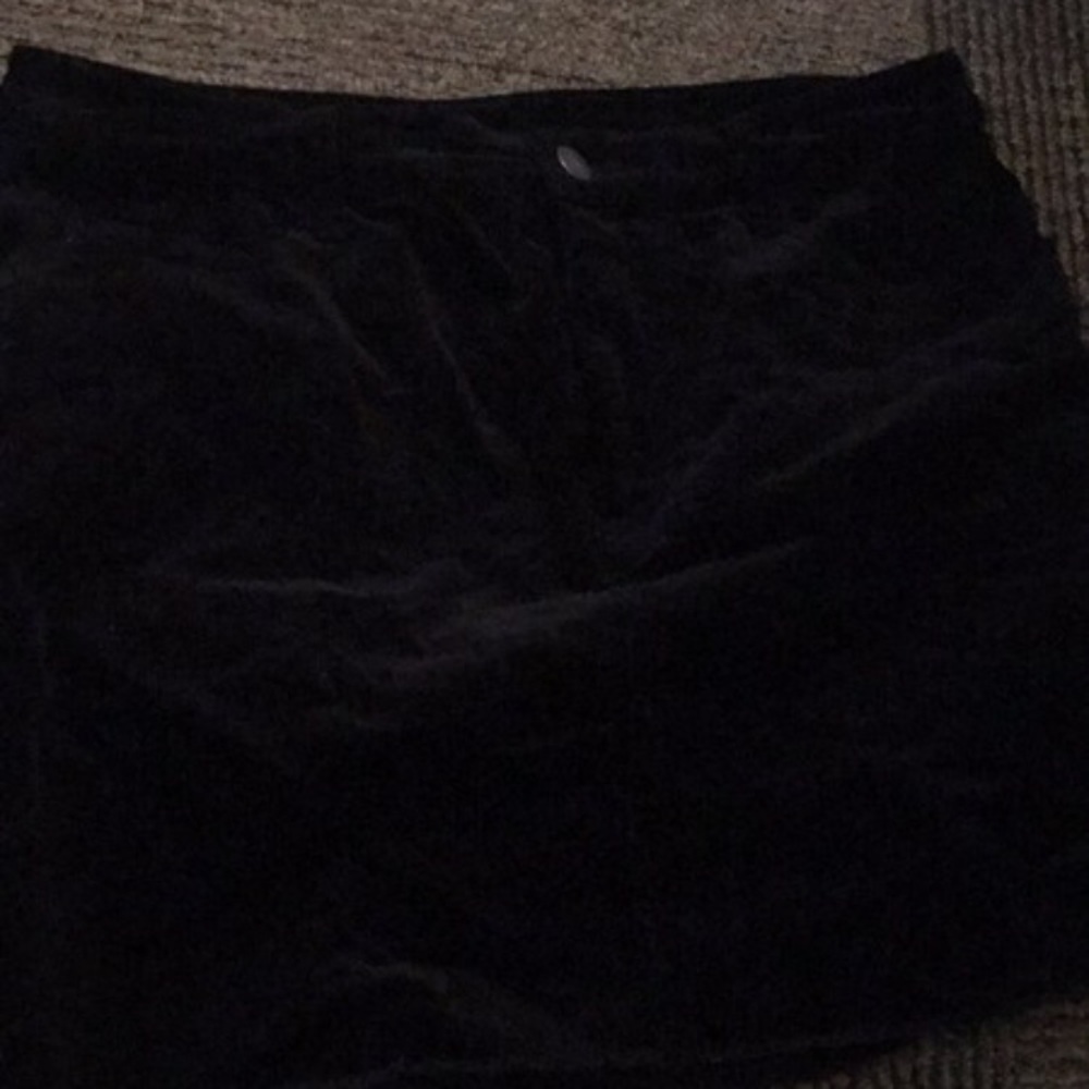 Black suede Forever 21 Skirt