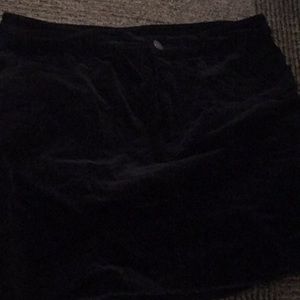 Black suede Forever 21 Skirt