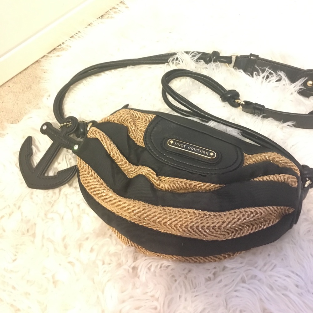 Tan and black Juicy Couture purse