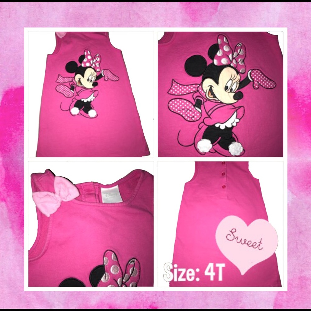 SOLD Disney Pink Minnie Mouse Dress Size 4T