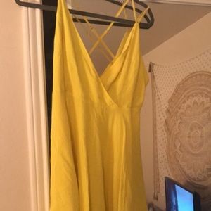 Flirty Yellow Mini Dress