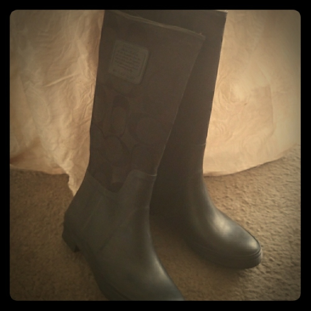 Coach Rainboot -Never worn!