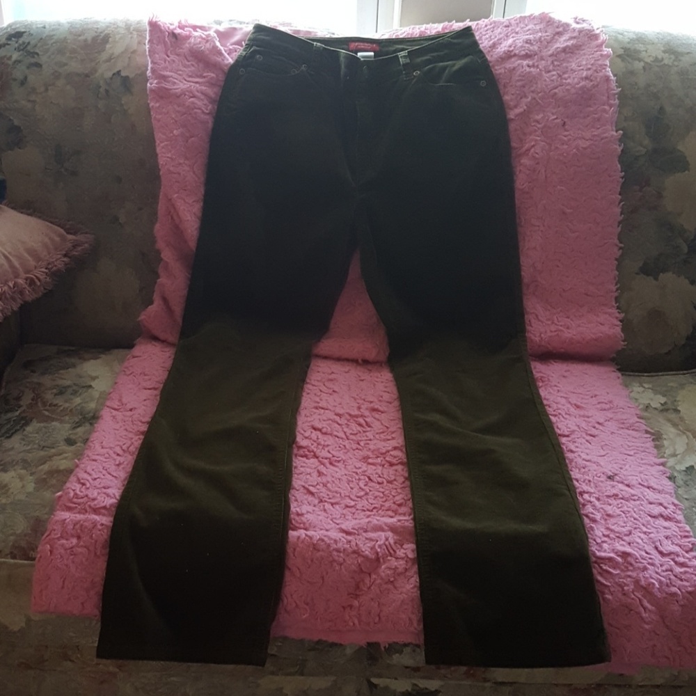 Forest green corduroy jeans
