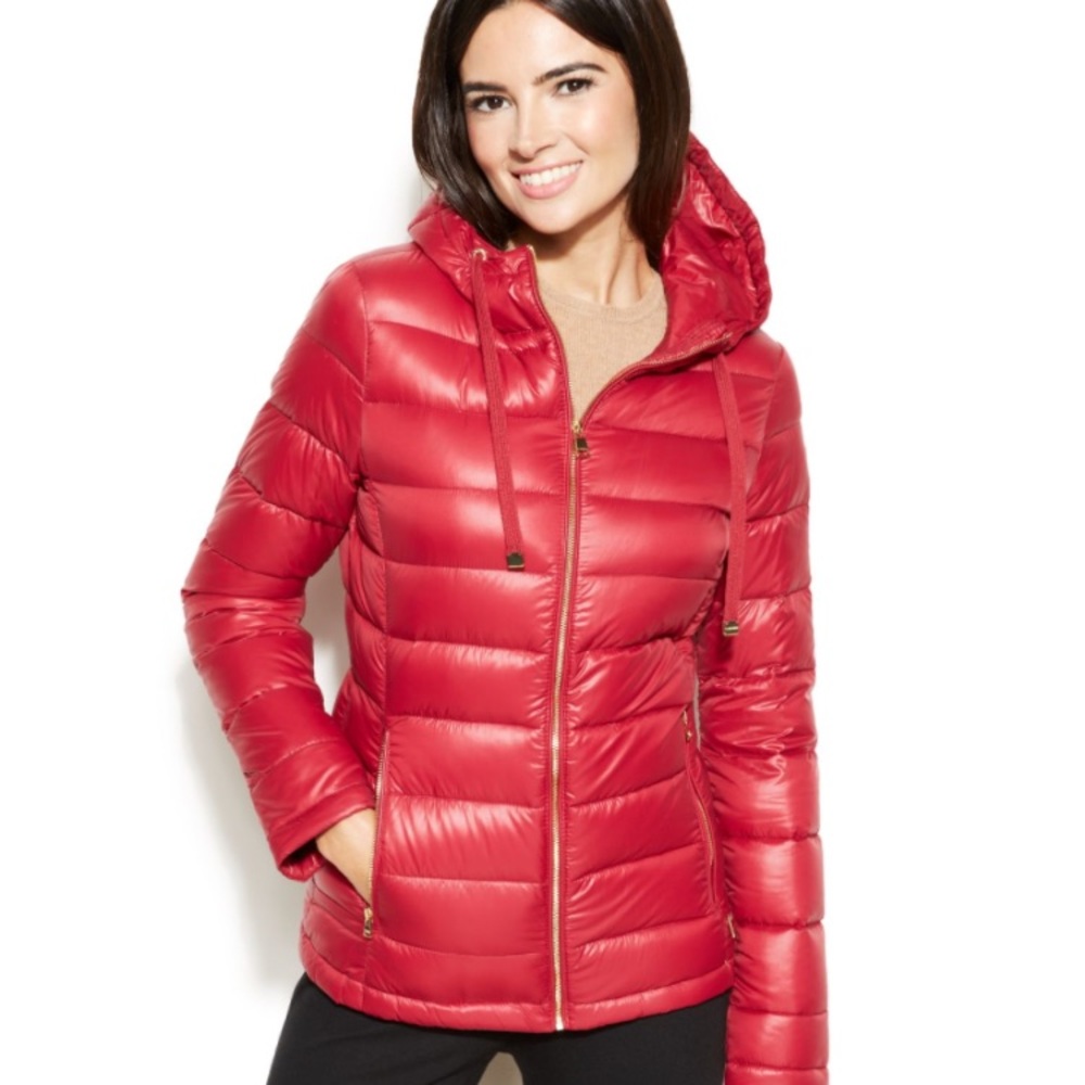 Calvin Klein Petite hooded Quilted Packable Jacket