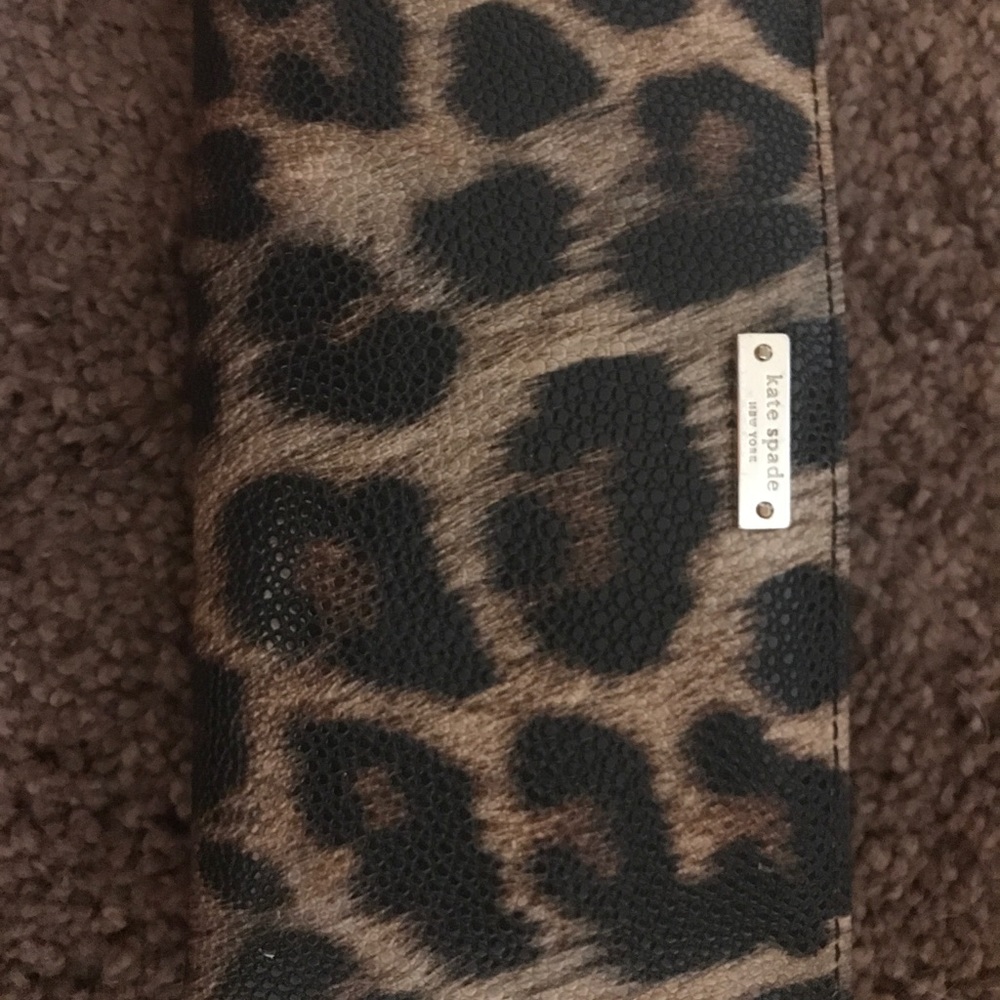 Kate spade leopard  print wallet