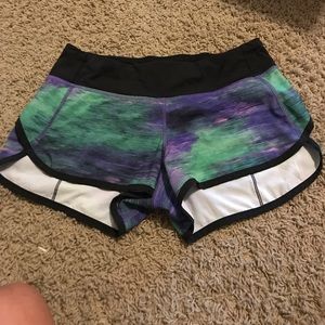 Lululemon speed shorts