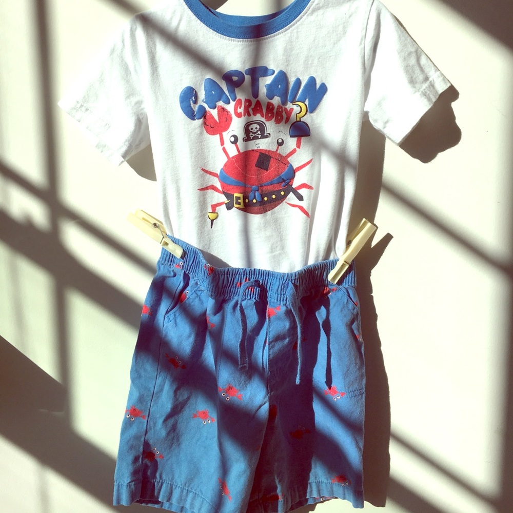 Captain crabby set! 24 months