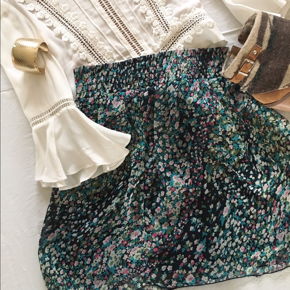 Target - Dark Floral Skirt