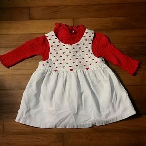 5/$20 Adorable two piece corduroy jumper set