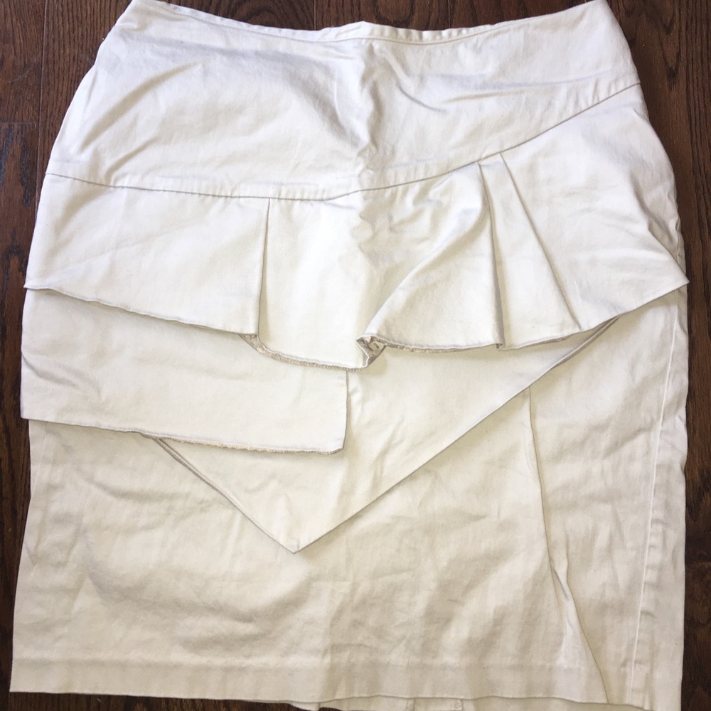 Asymmetrical pencil skirt