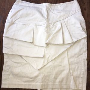 Asymmetrical pencil skirt