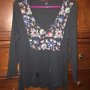 American Eagle peasant top