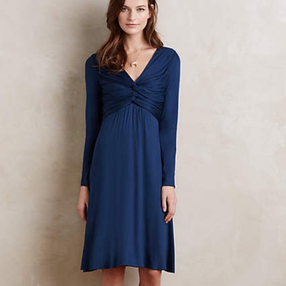 Navy blue dress from Anthro