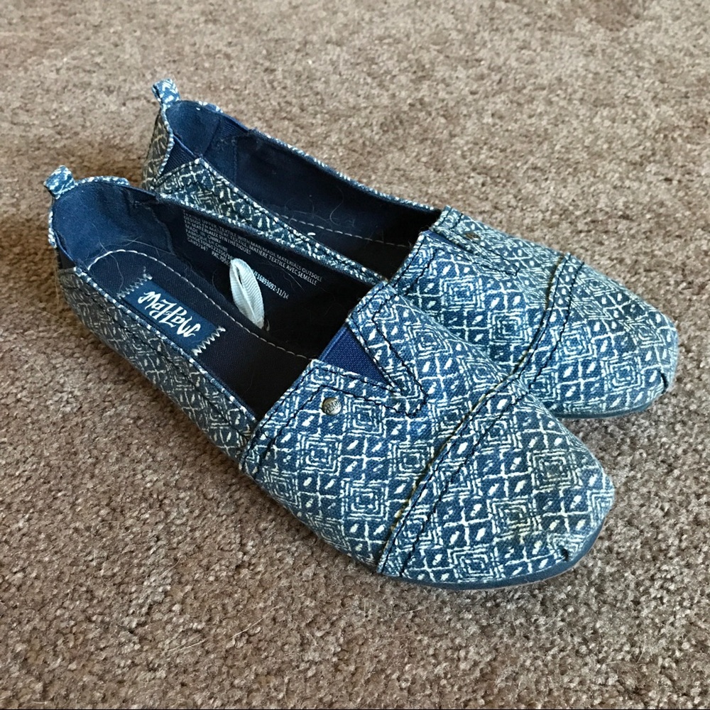 Mad Love Patterned Slip On Shoes