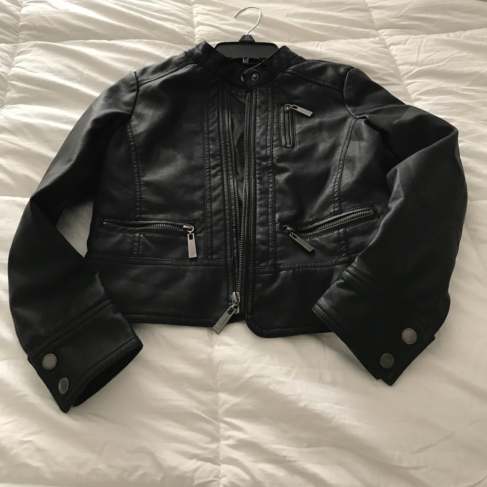 Kids Faux Leather Motostyle jacket 10-12