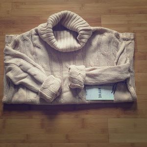 NWT! HYFVE Blush Turtle Neck Sweater