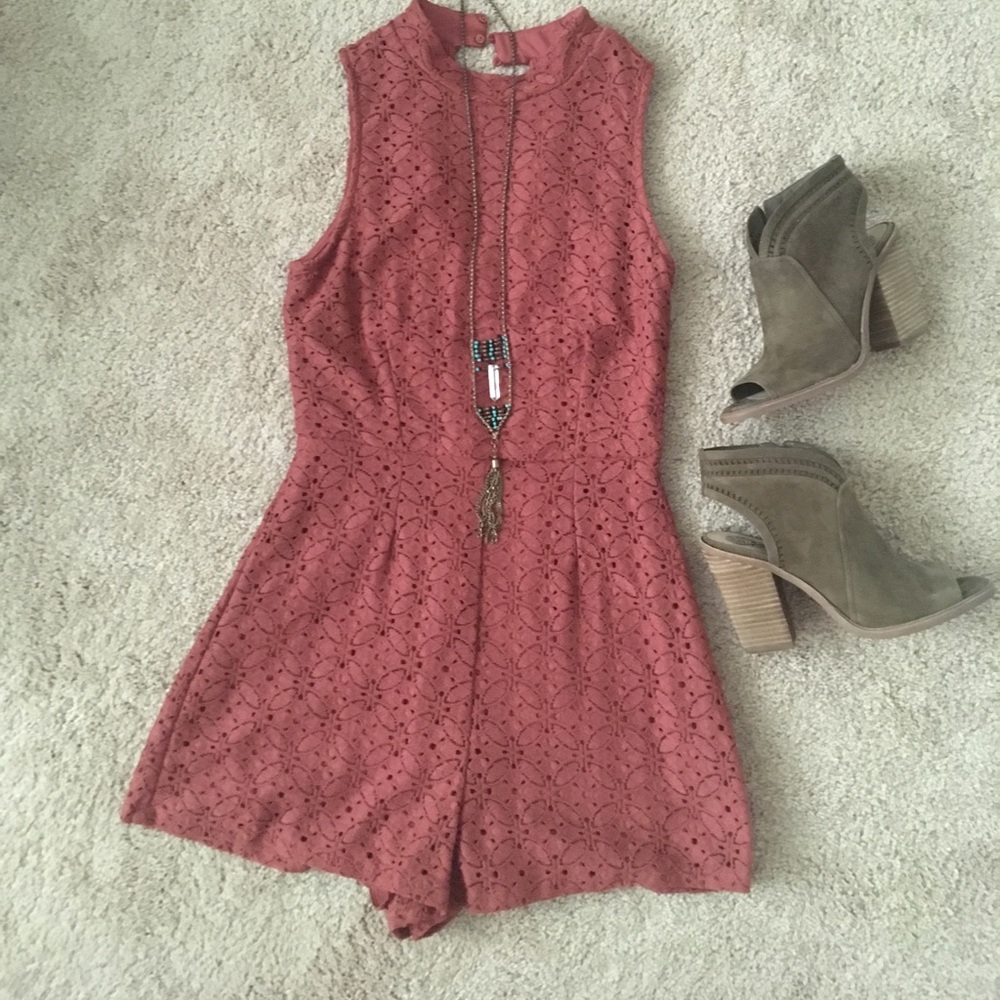 Lush knit romper