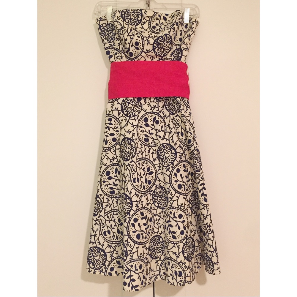 Strapless Anthropologie dress